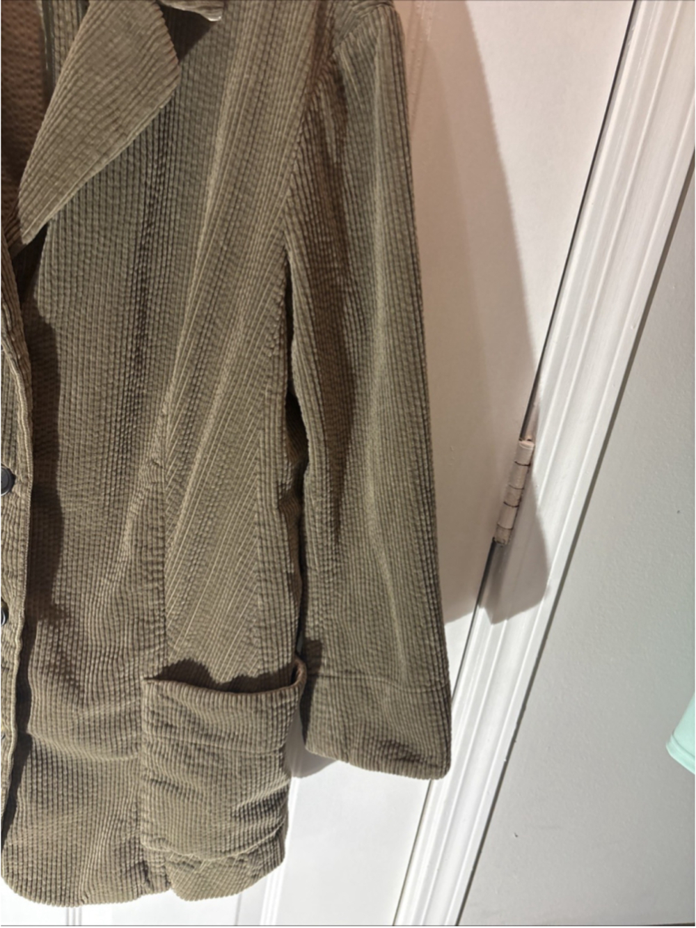 J. Jill Olive Green 100% Cotton Women's Jacket 2X 1138 - Picture 6 of 16